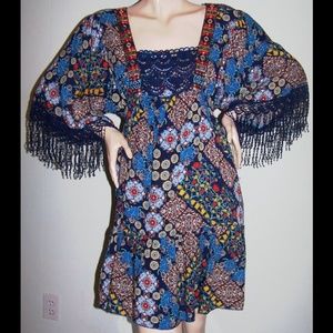 Live & Let Live Boho Dress w/Fringes - HOST PICK